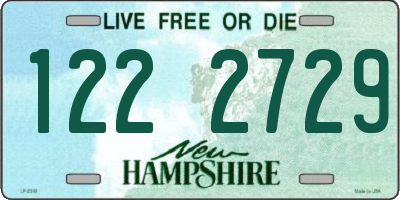 NH license plate 1222729