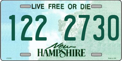 NH license plate 1222730