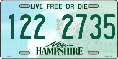 NH license plate 1222735