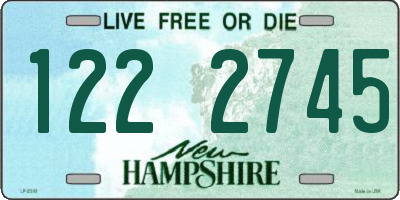 NH license plate 1222745