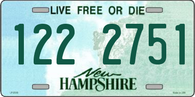 NH license plate 1222751