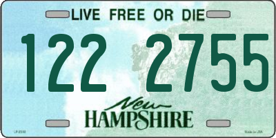 NH license plate 1222755