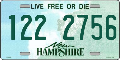NH license plate 1222756