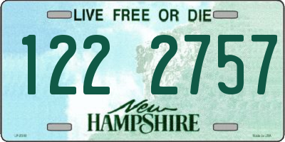 NH license plate 1222757