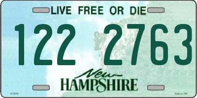 NH license plate 1222763
