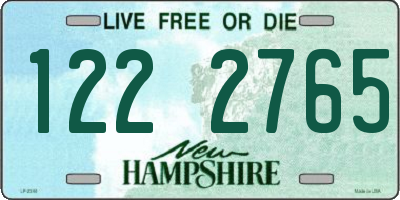 NH license plate 1222765