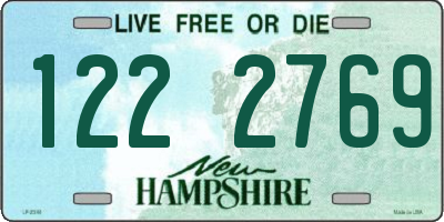 NH license plate 1222769
