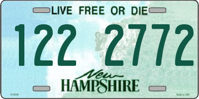 NH license plate 1222772