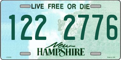 NH license plate 1222776