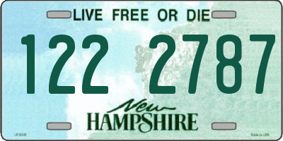 NH license plate 1222787