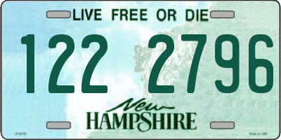 NH license plate 1222796