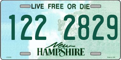 NH license plate 1222829