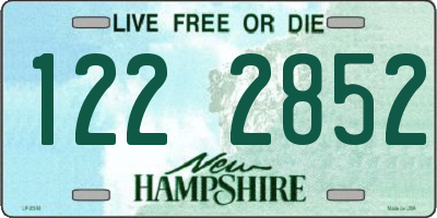 NH license plate 1222852
