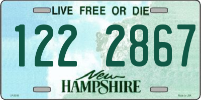 NH license plate 1222867