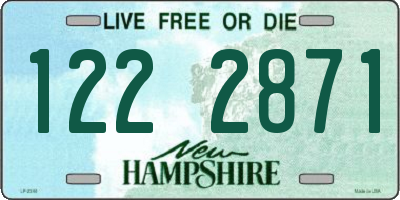 NH license plate 1222871