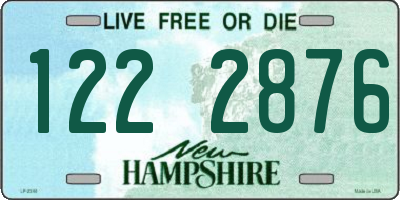 NH license plate 1222876