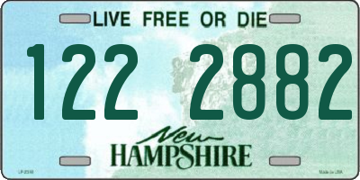 NH license plate 1222882