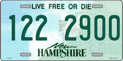NH license plate 1222900