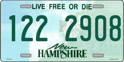 NH license plate 1222908