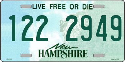 NH license plate 1222949