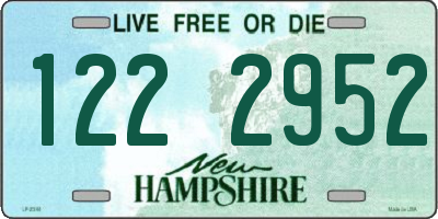 NH license plate 1222952