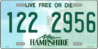 NH license plate 1222956