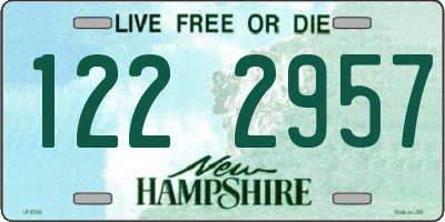 NH license plate 1222957