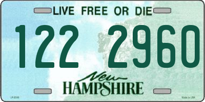 NH license plate 1222960