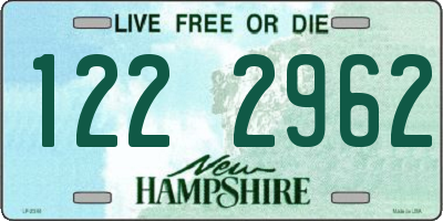 NH license plate 1222962