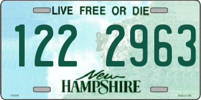 NH license plate 1222963