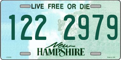 NH license plate 1222979