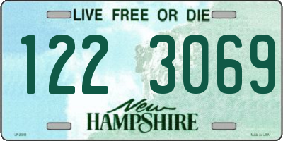 NH license plate 1223069