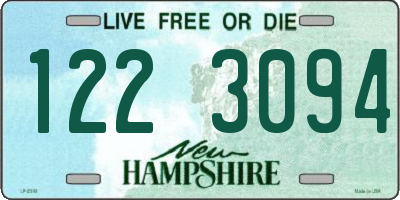 NH license plate 1223094