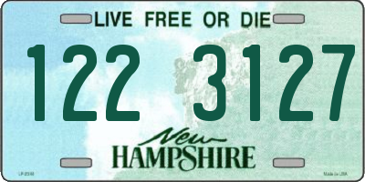 NH license plate 1223127