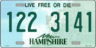 NH license plate 1223141