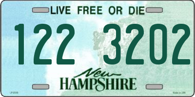 NH license plate 1223202