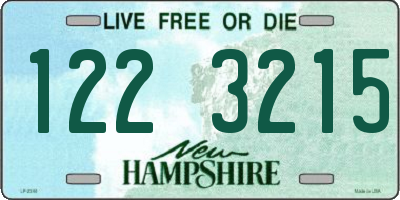 NH license plate 1223215