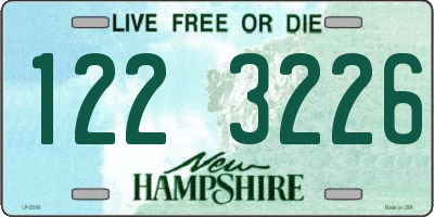 NH license plate 1223226