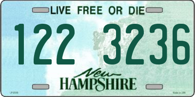 NH license plate 1223236