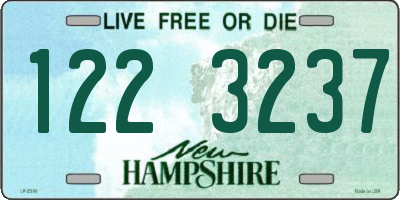 NH license plate 1223237