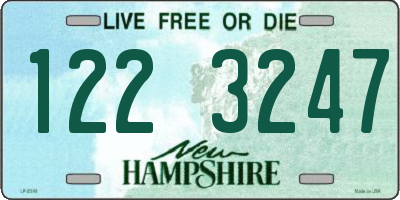 NH license plate 1223247