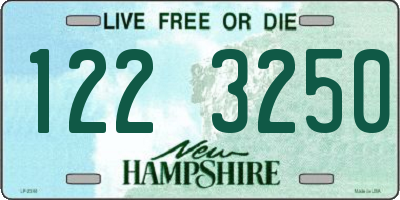 NH license plate 1223250