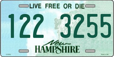 NH license plate 1223255
