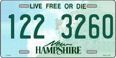 NH license plate 1223260