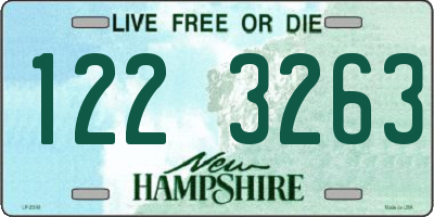 NH license plate 1223263