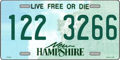 NH license plate 1223266