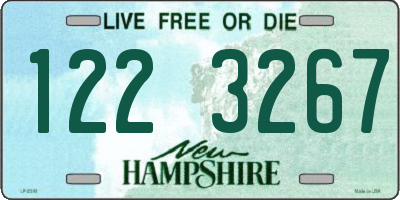 NH license plate 1223267