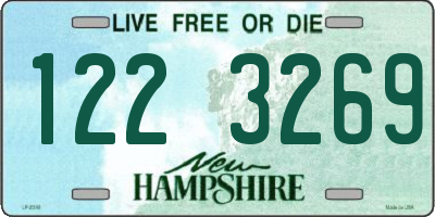 NH license plate 1223269