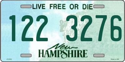 NH license plate 1223276