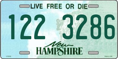 NH license plate 1223286